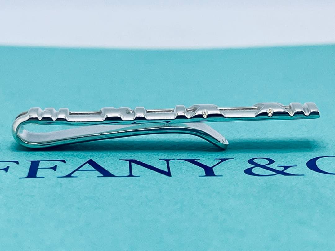 c876 美品　ティファニー　アトラス　1995 ネクタイピン　シルバー　925