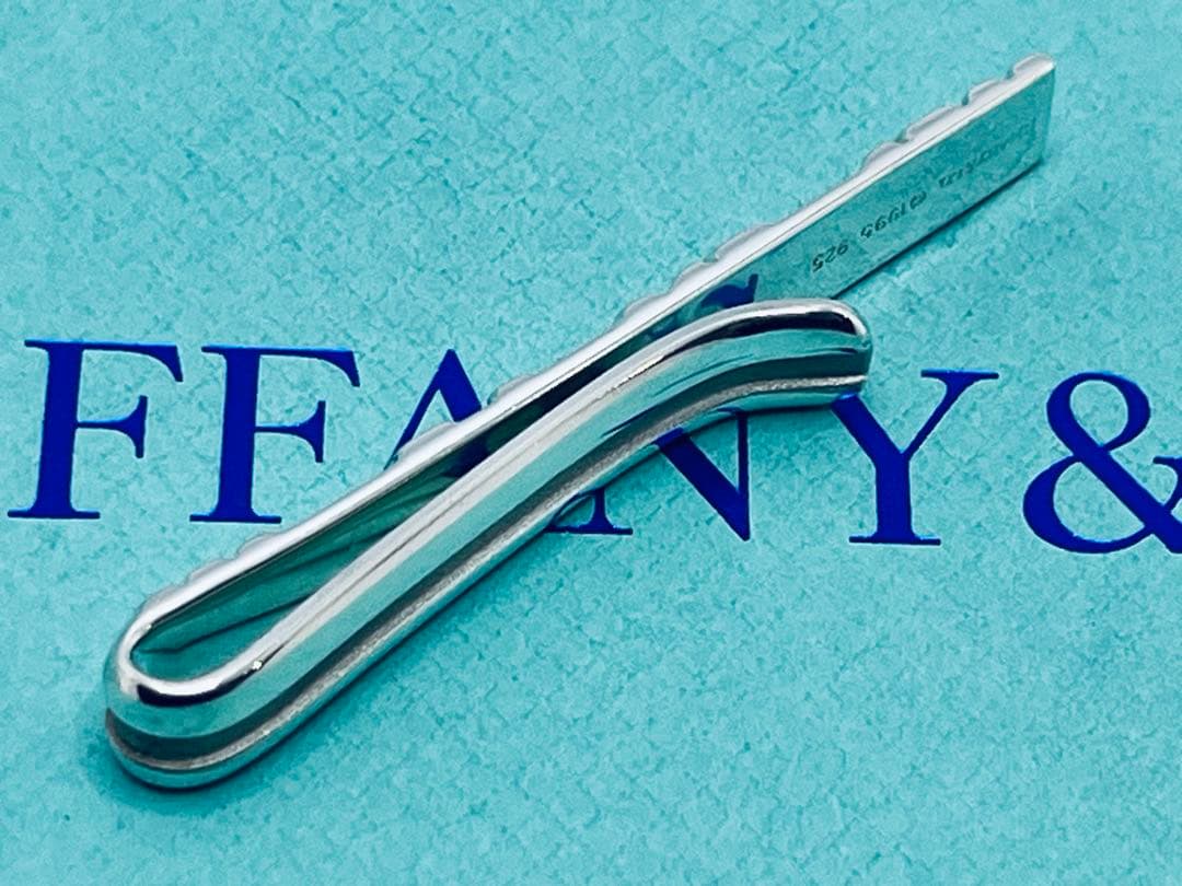 c876 美品　ティファニー　アトラス　1995 ネクタイピン　シルバー　925