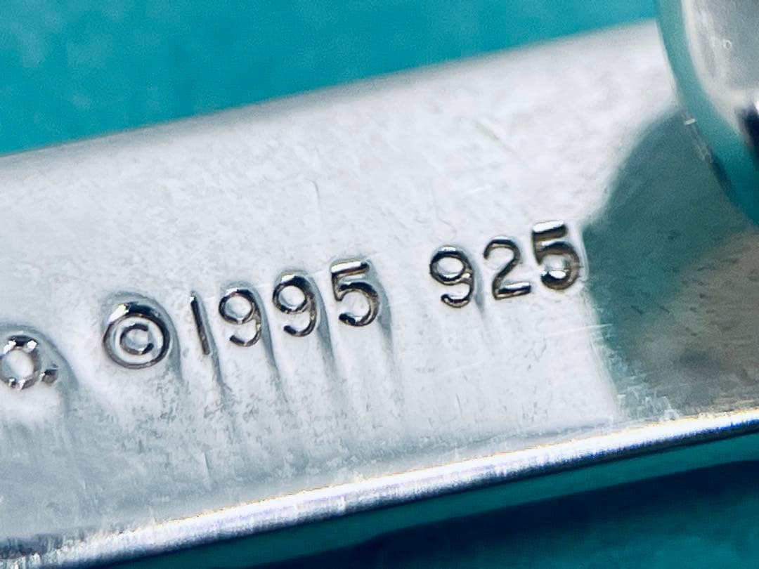 c876 美品　ティファニー　アトラス　1995 ネクタイピン　シルバー　925