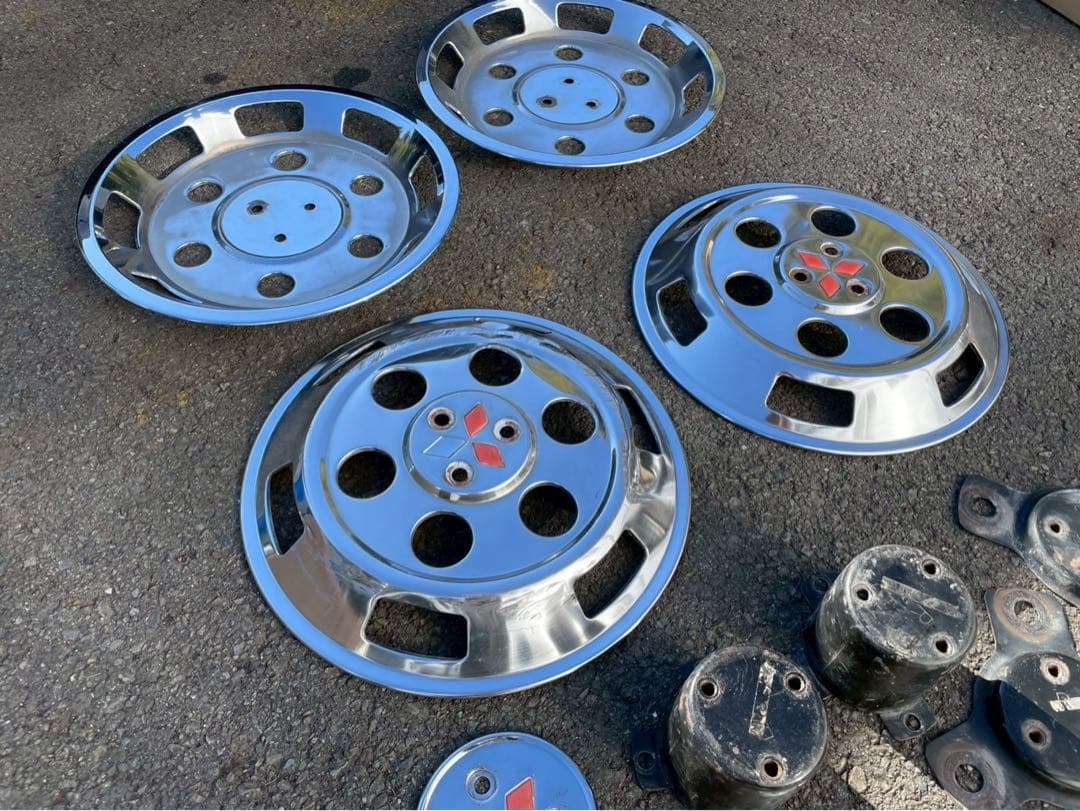 ブラケット付　メッキ　キャンター　ホイールカバー　ホイールキャップ　14インチ