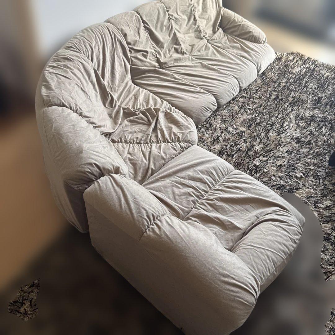 フロアコーナーソファ flaum フラウム ロータイプ　直接引き取り