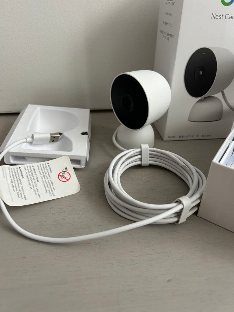 Google Nest Cam 第２世代 屋内用/ 電源アダプター式 新品