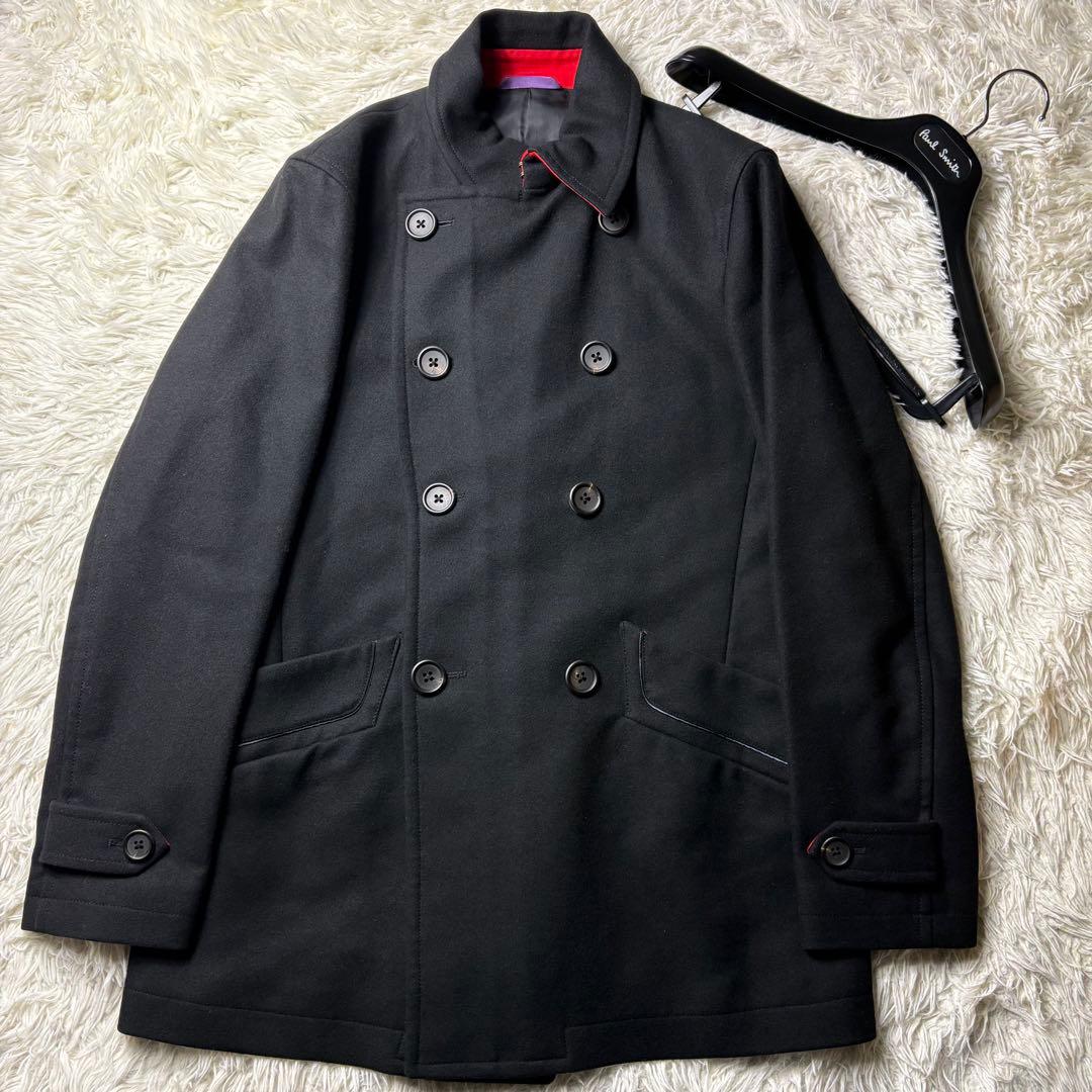 未使用級　ポールスミスコレクション ダブル　Pコート ウール　ブラック　Mサイズ
