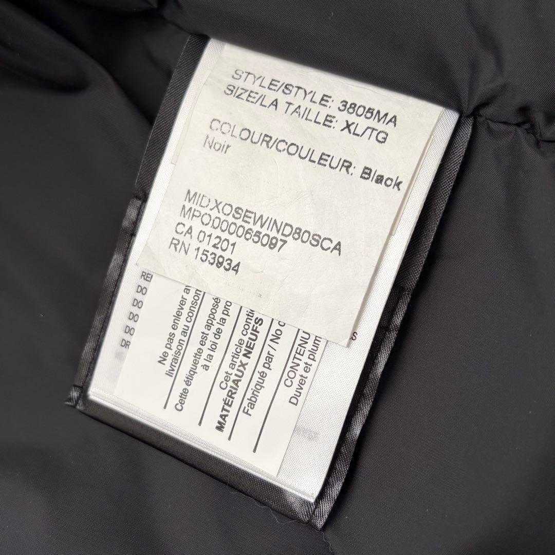 【新品同様✨XL!!】カナダグース　カーソン　ダウン　2way 黒　国内正規品