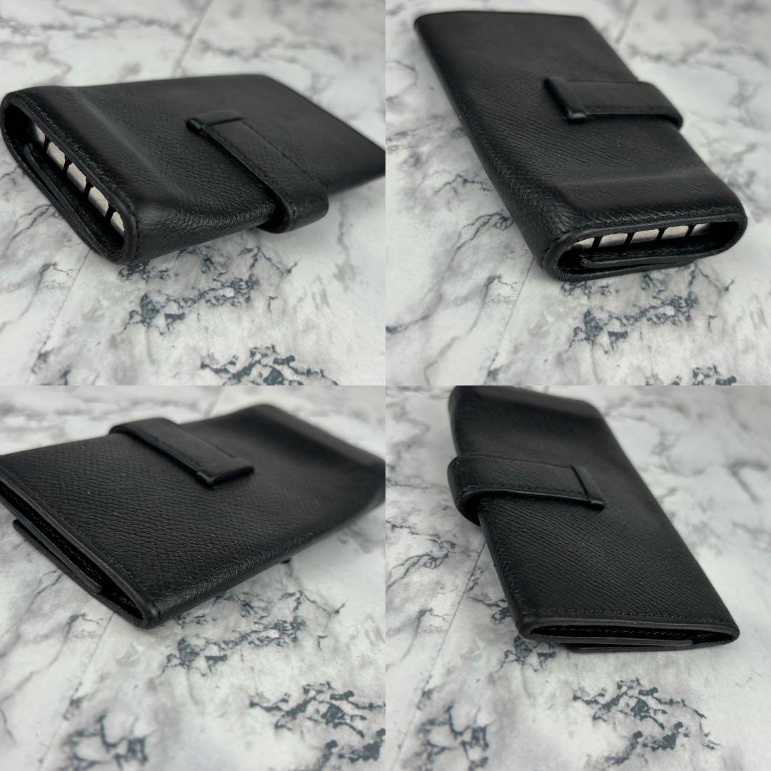 104 HERMES ベアン　キーケース　4連　シルバー　C刻印