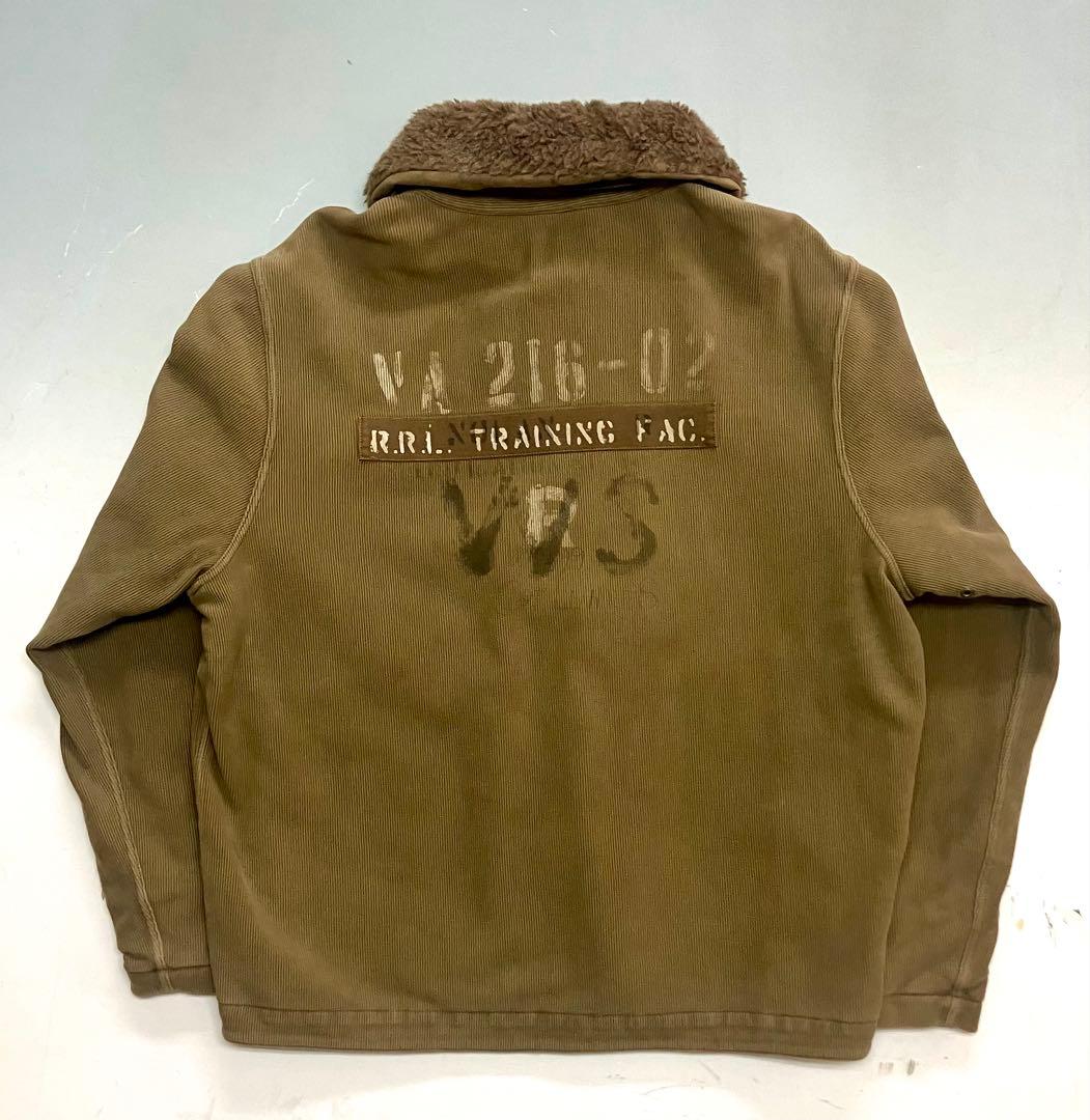 RRL N-1 タイプ ステンシル デッキジャケット ミリタリージャケットXL