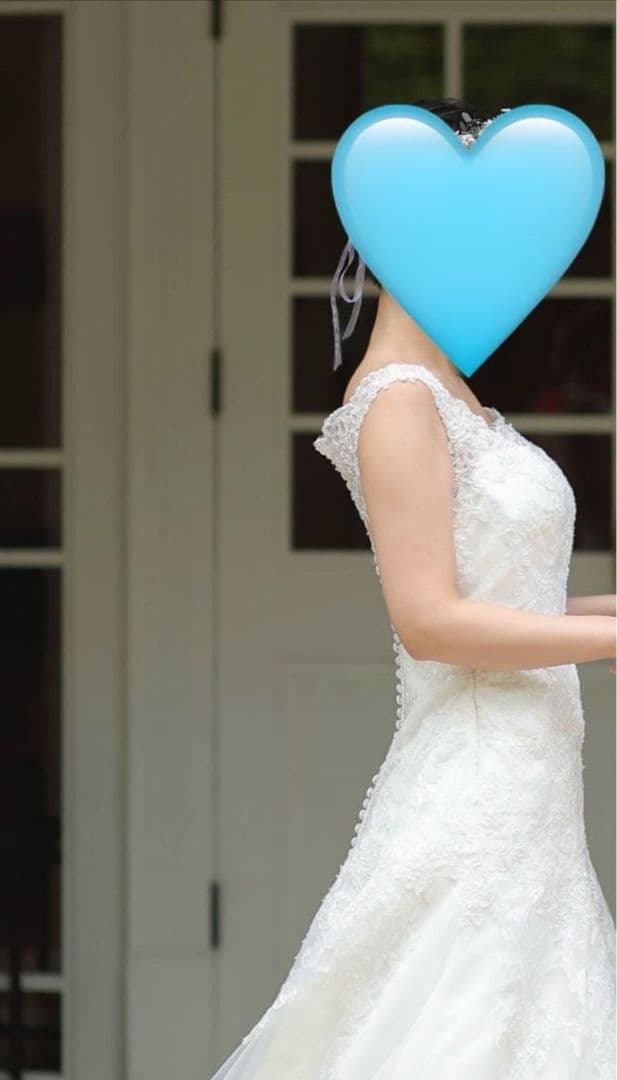 ウェディングドレス Aライン ヴュパリ 白 ベール インポートドレス