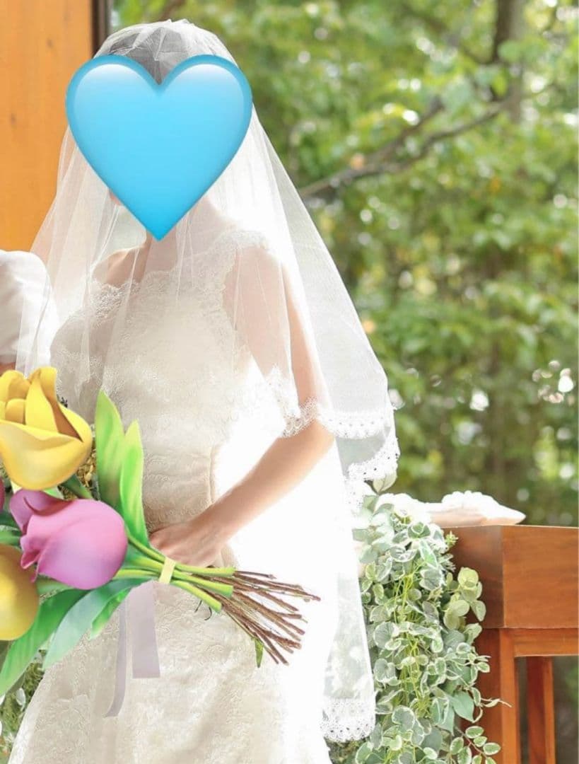 ウェディングドレス Aライン ヴュパリ 白 ベール インポートドレス