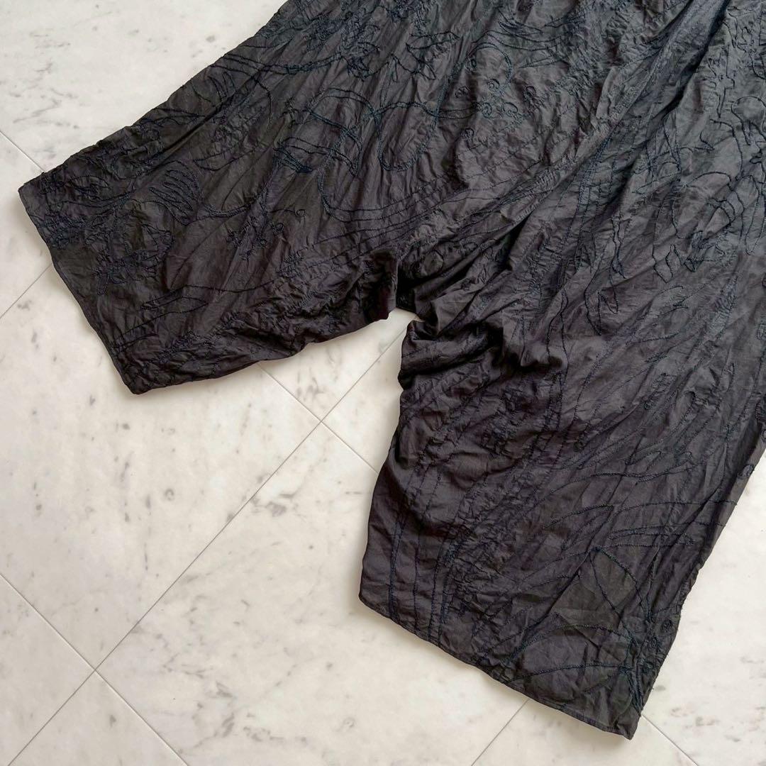 JURGEN LEHL ヨーガンレール ボタニカル総刺繍 サルエルパンツ