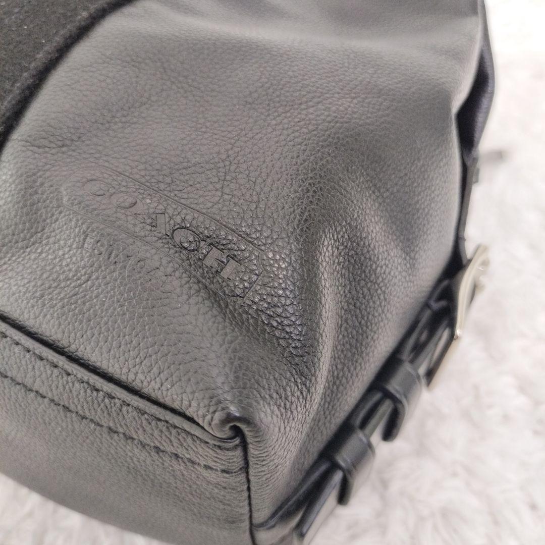 ⭐極美品⭐COACH　トンプソン　レザー ブラック ボストンバッグ　70491