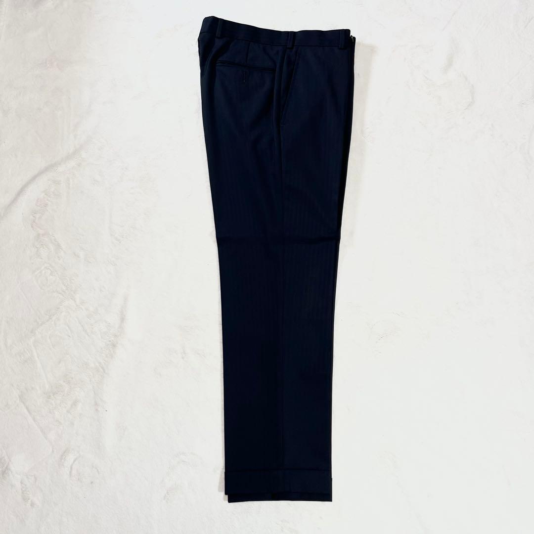 【極美品】ブルックスブラザーズ カノニコ ストライプスーツ ネイビー 32W