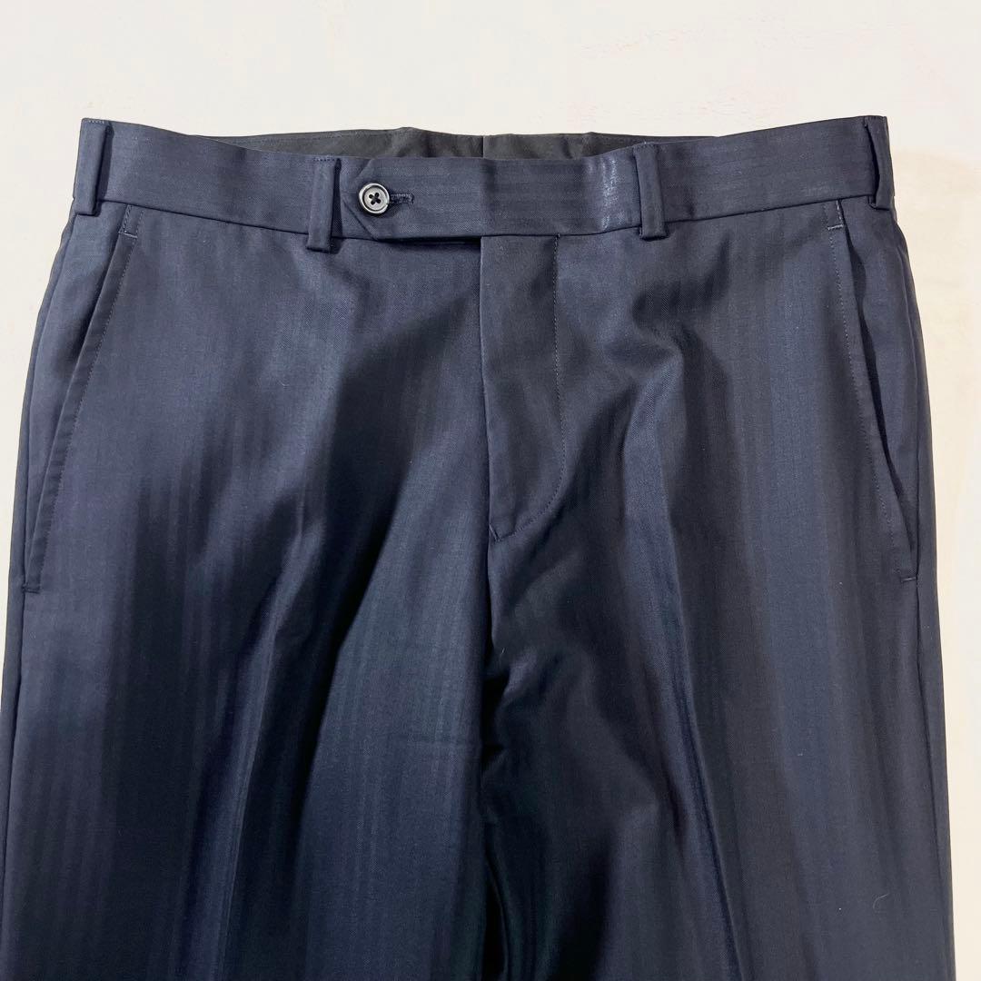 【極美品】ブルックスブラザーズ カノニコ ストライプスーツ ネイビー 32W