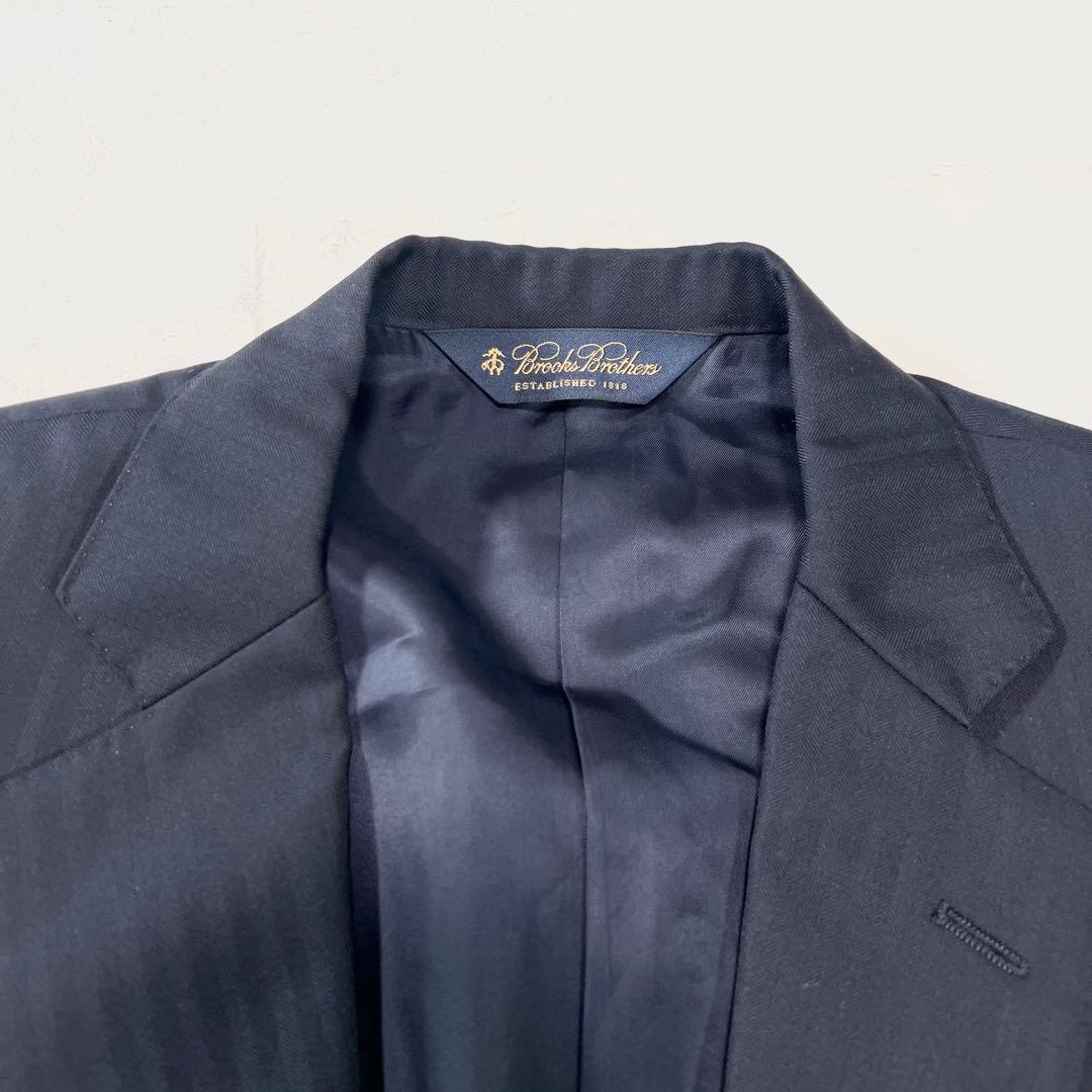 【極美品】ブルックスブラザーズ カノニコ ストライプスーツ ネイビー 32W