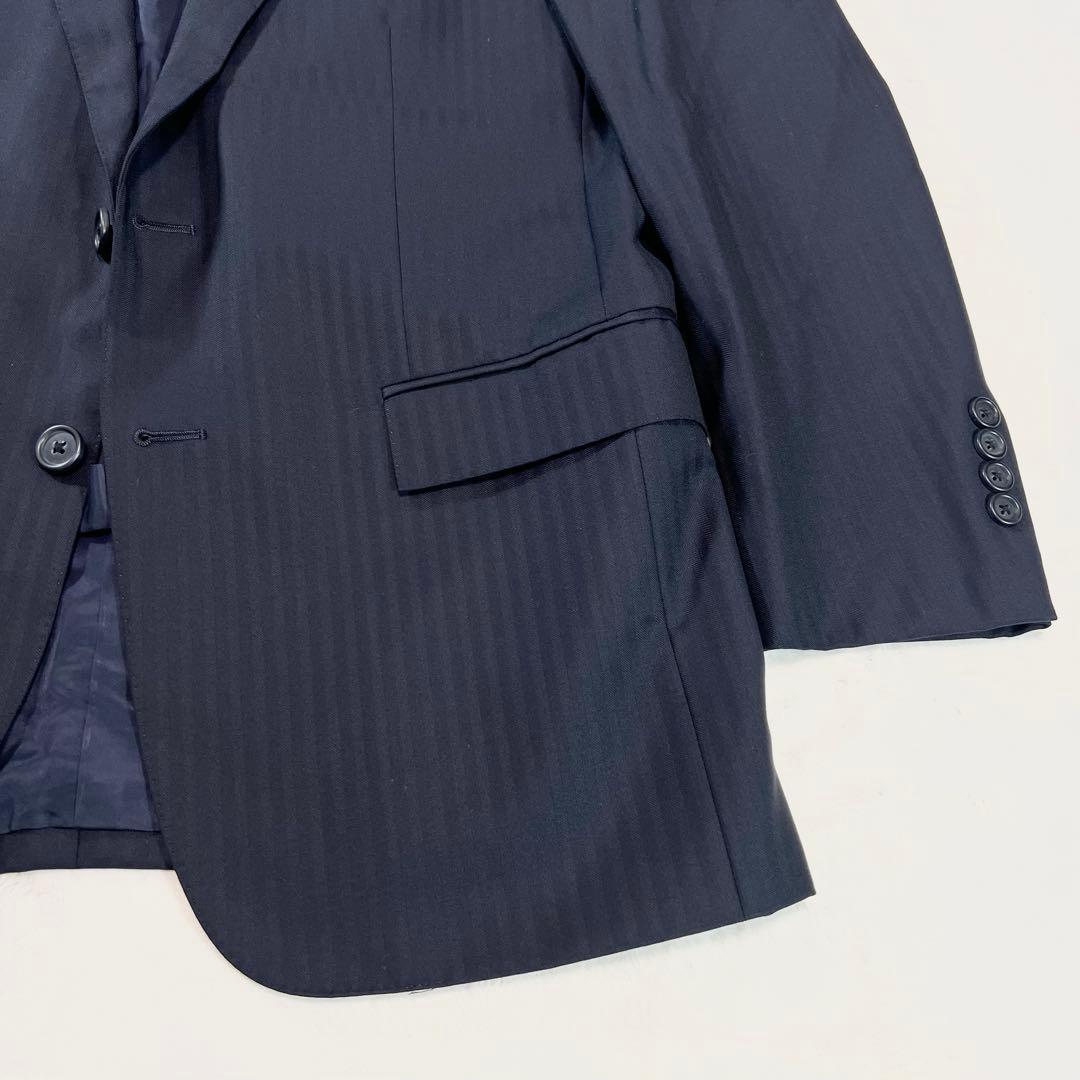 【極美品】ブルックスブラザーズ カノニコ ストライプスーツ ネイビー 32W