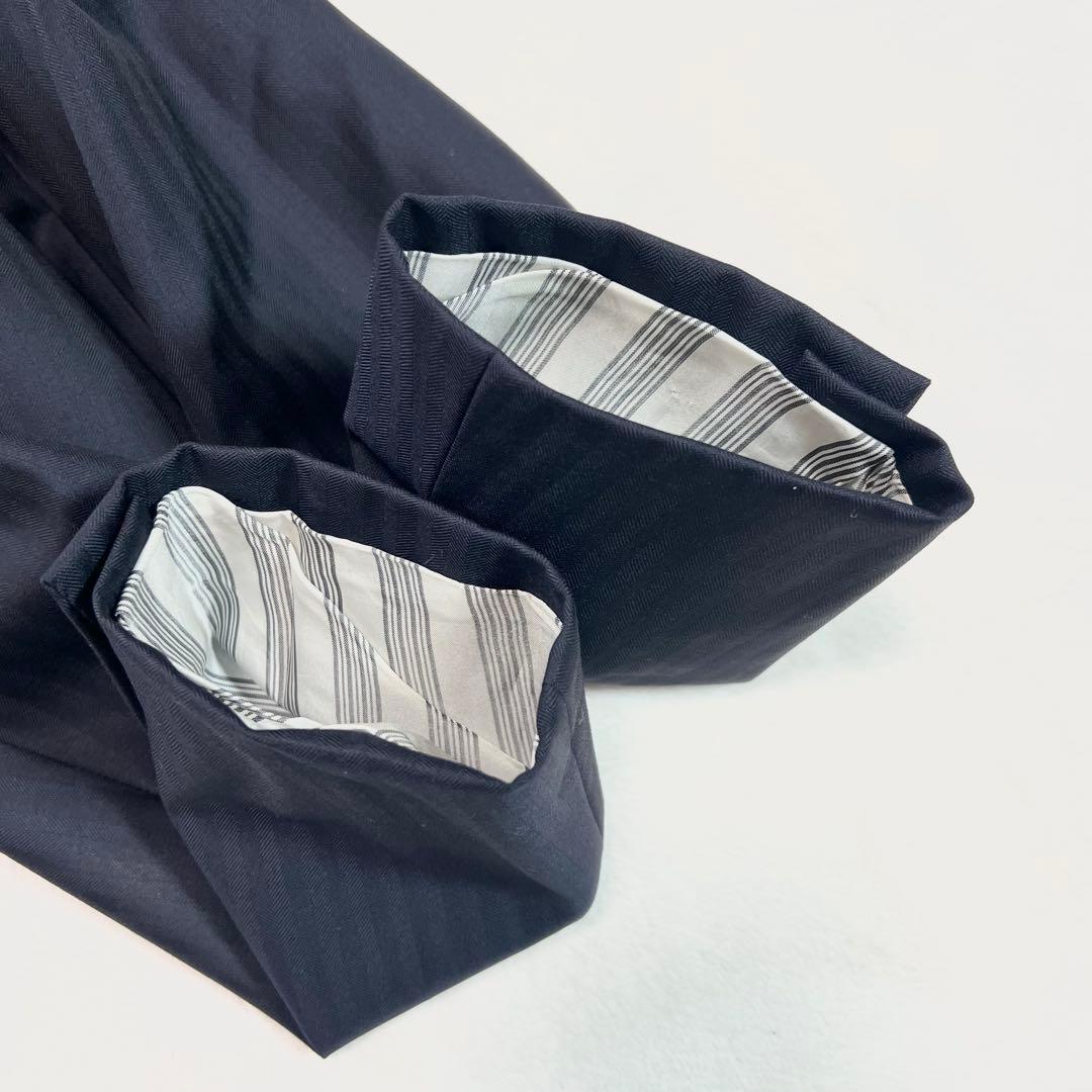 【極美品】ブルックスブラザーズ カノニコ ストライプスーツ ネイビー 32W