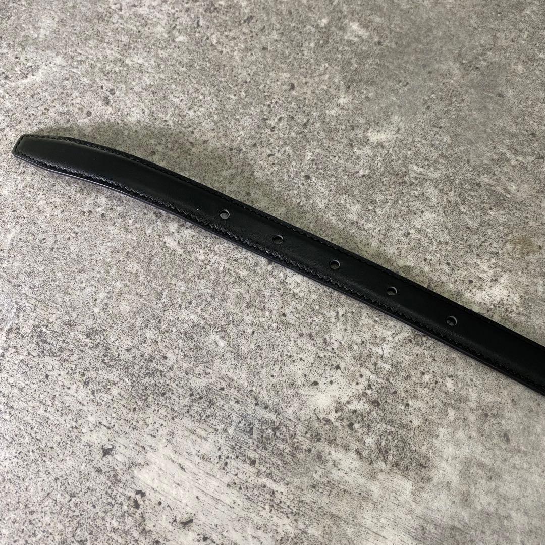 セリーヌ レザー トリオンフ ゴールド バックル ナロー ベルト