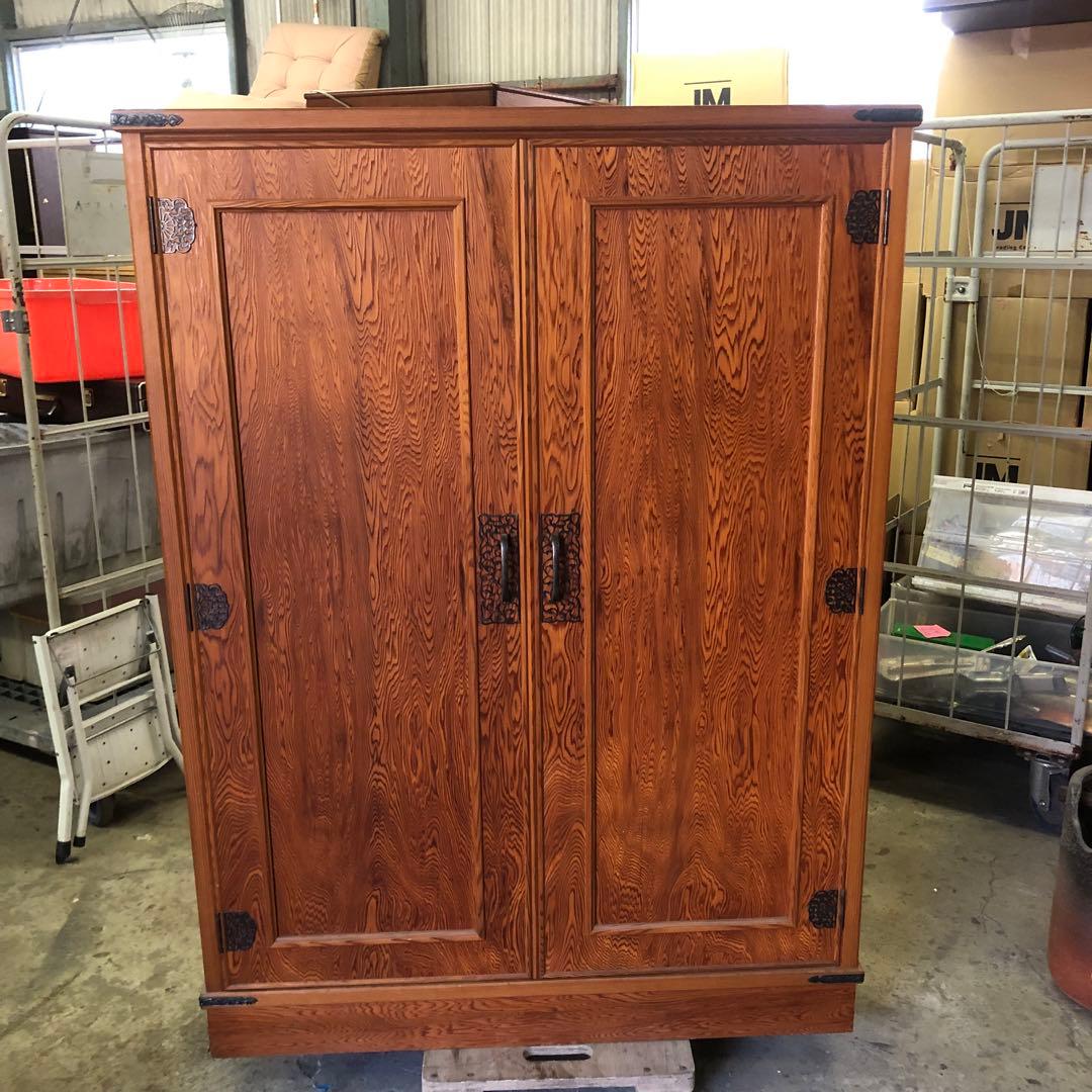 最高級 屋久杉天然杢突板の着物タンス 引出し25杯 木目の美しい屋久杉製