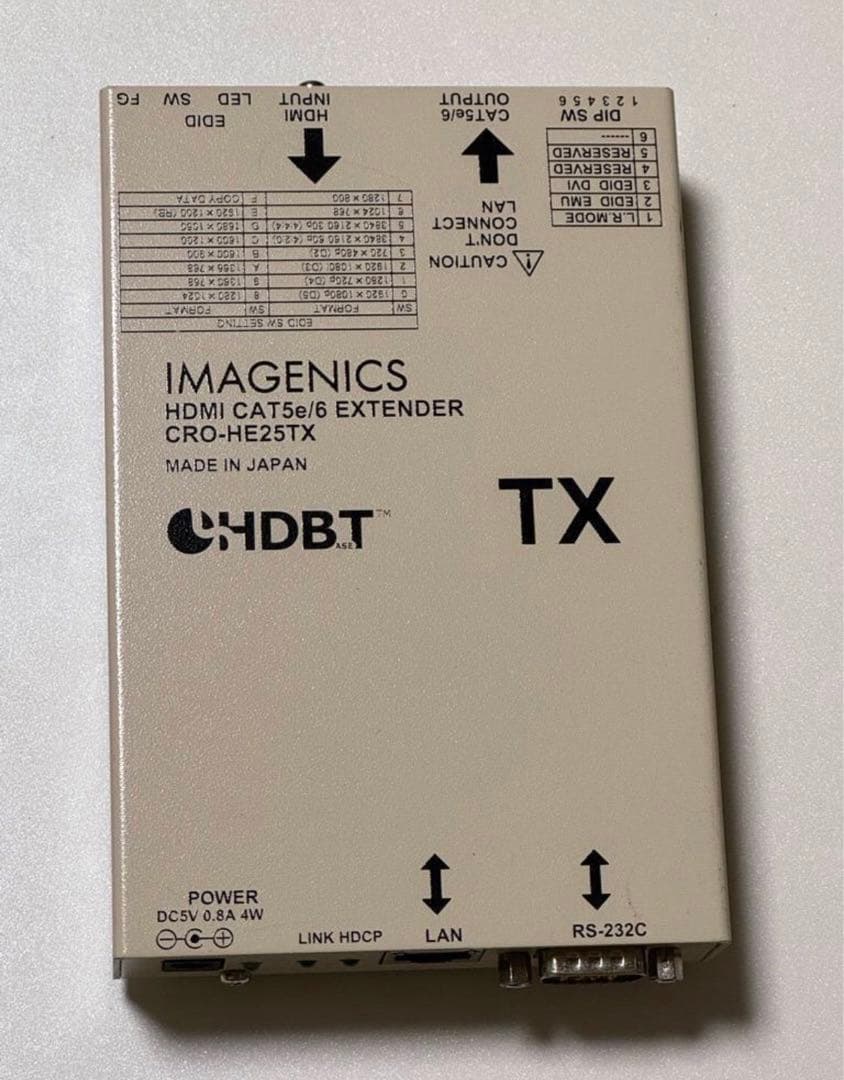 HDMI延長、送受信機　CRO-HE25RX+CRO-HE25TXセット
