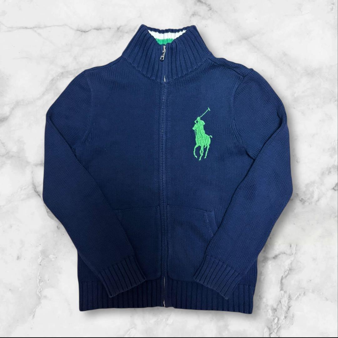 Ralph Lauren ニットジップ flexwitme y2k ビックポニー