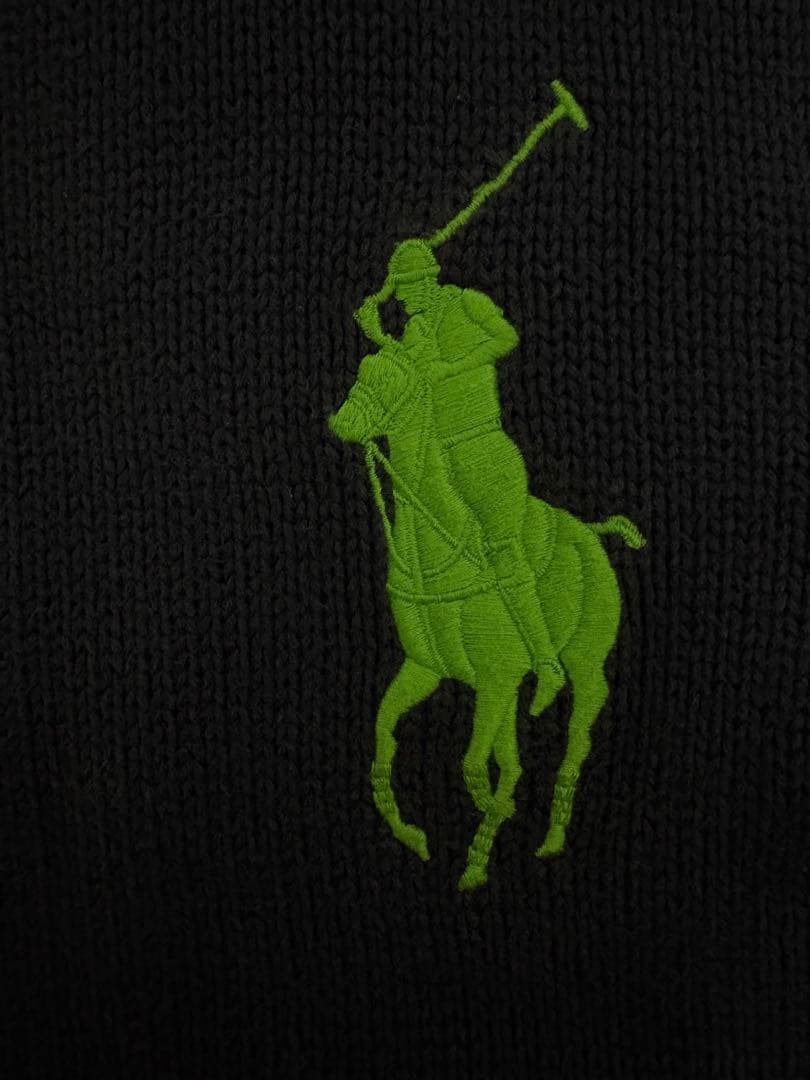 Ralph Lauren ニットジップ flexwitme y2k ビックポニー