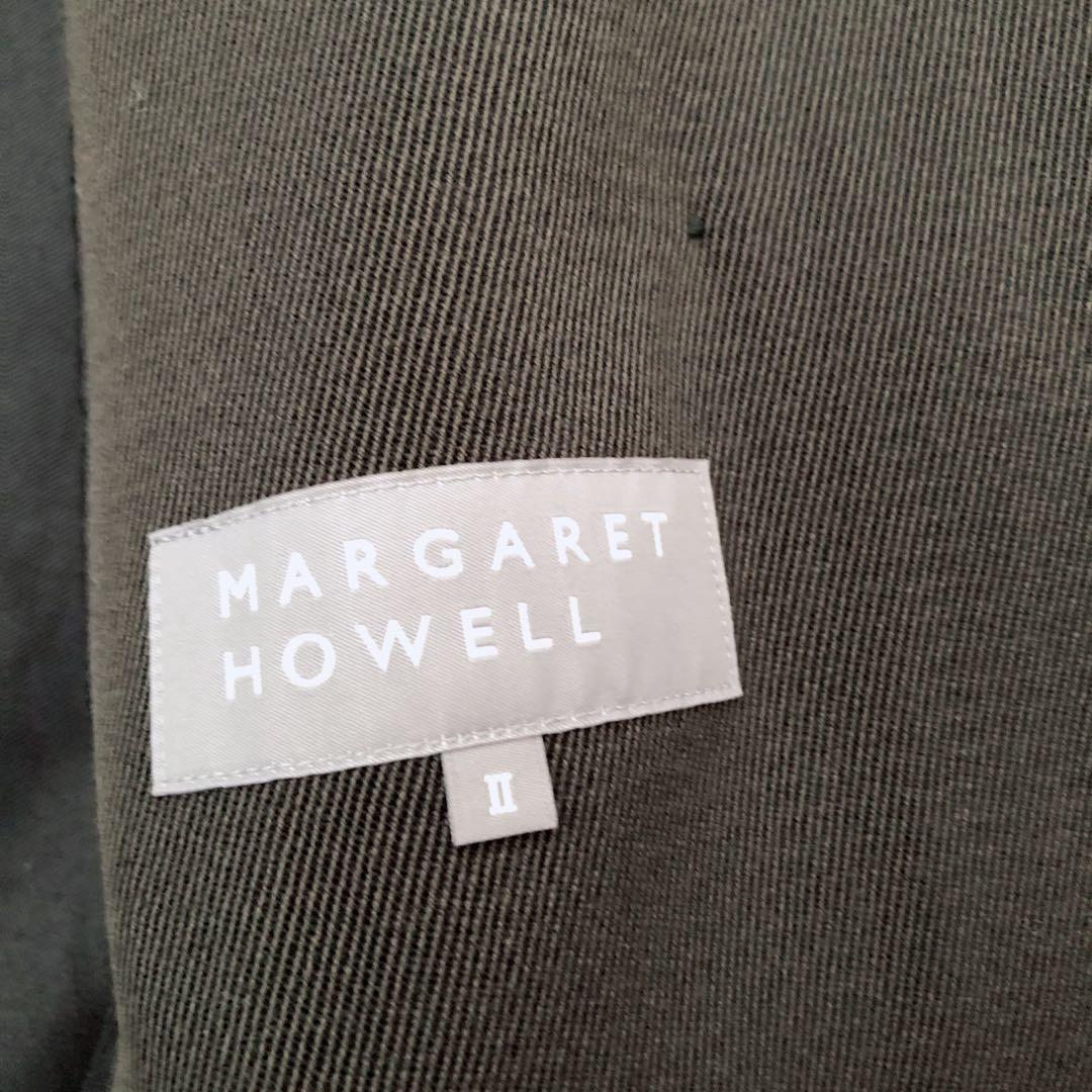 ２４年 美品 マーガレットハウエル　ウールツイル ブルゾン ジャケット Ⅱ 比翼