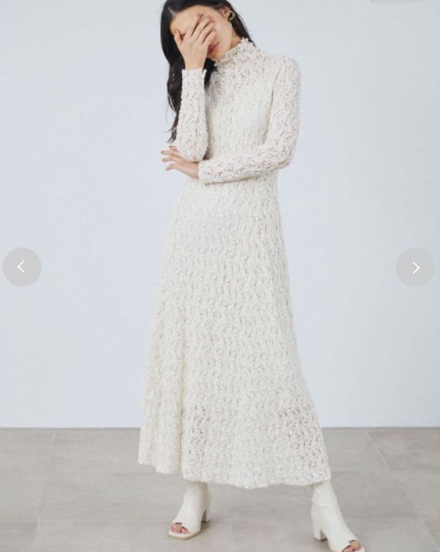 FRAY I.D 完売品 レースストレッチロングワンピース フレイアイディー