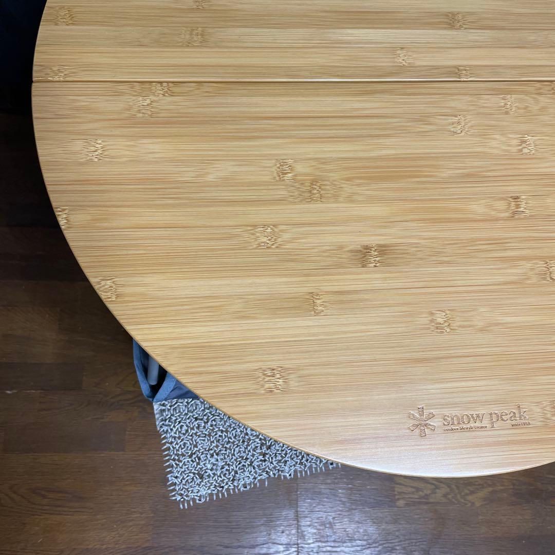 スノーピーク　ワンアクションちゃぶ台竹 M 箱付き
