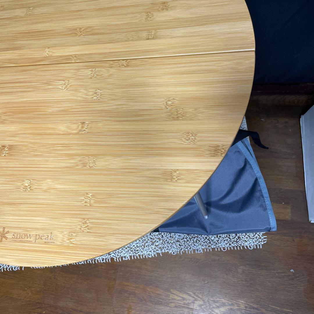 スノーピーク　ワンアクションちゃぶ台竹 M 箱付き