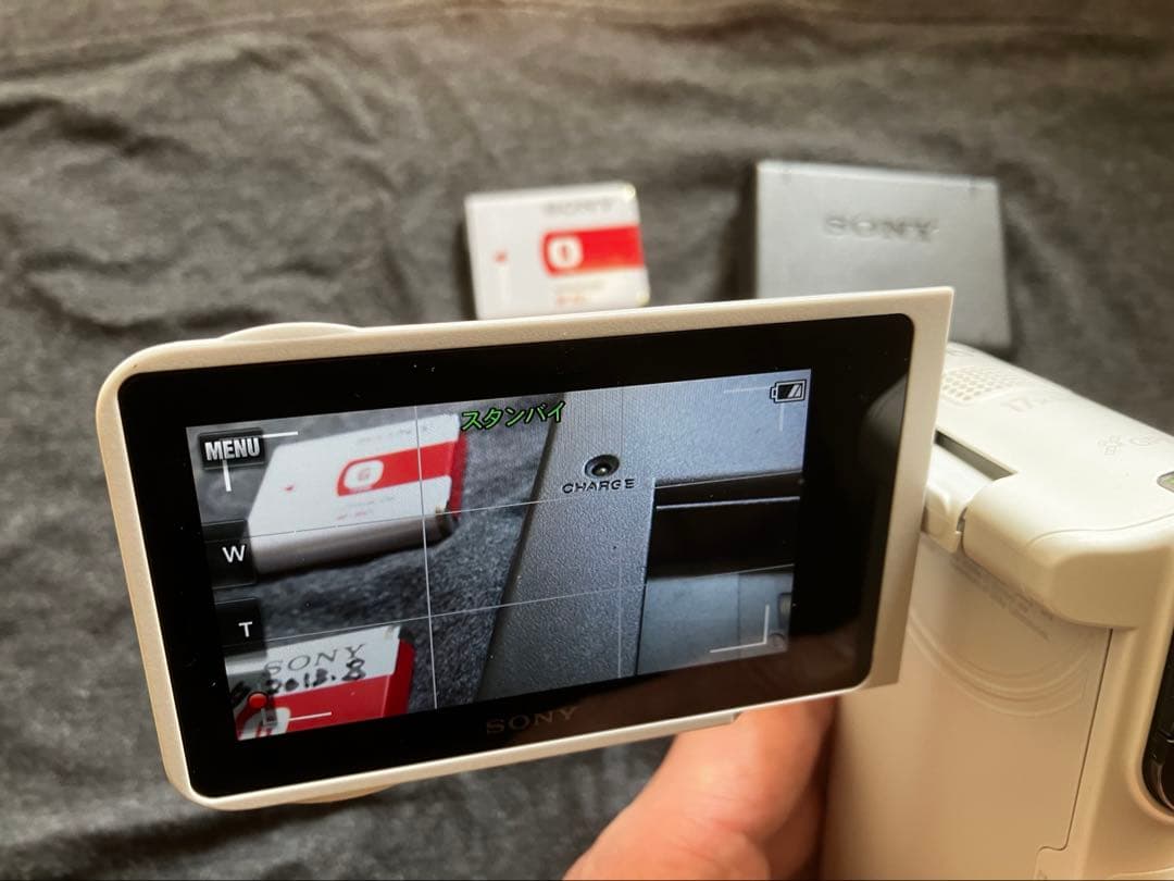 防水強靭SONY デジタルHDビデオカメラ HDR-GW77V 電池3個と充電器