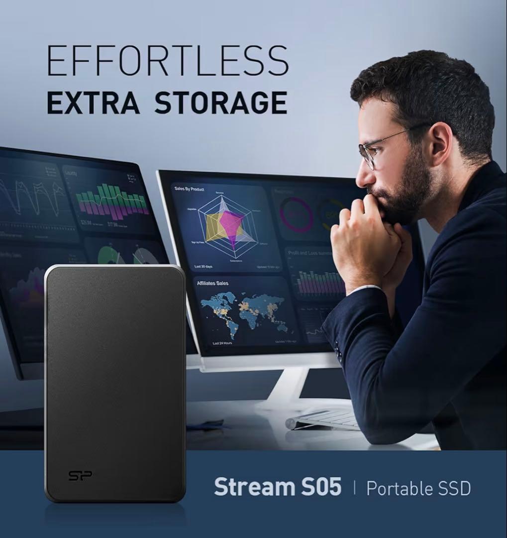 【外付けSSD 4TB】SP Stream S05 ポータブルSSD