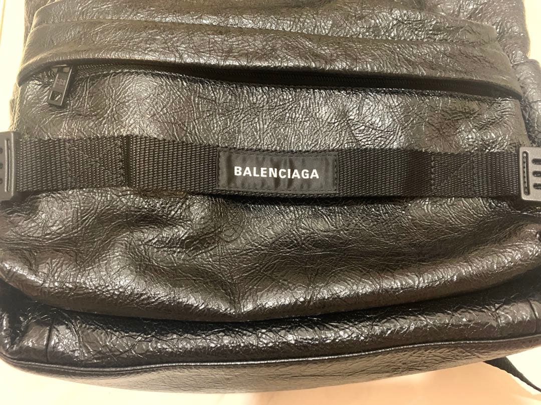 BALENCIAGA Armyバックパックミディアムブラック アリーナラムスキン