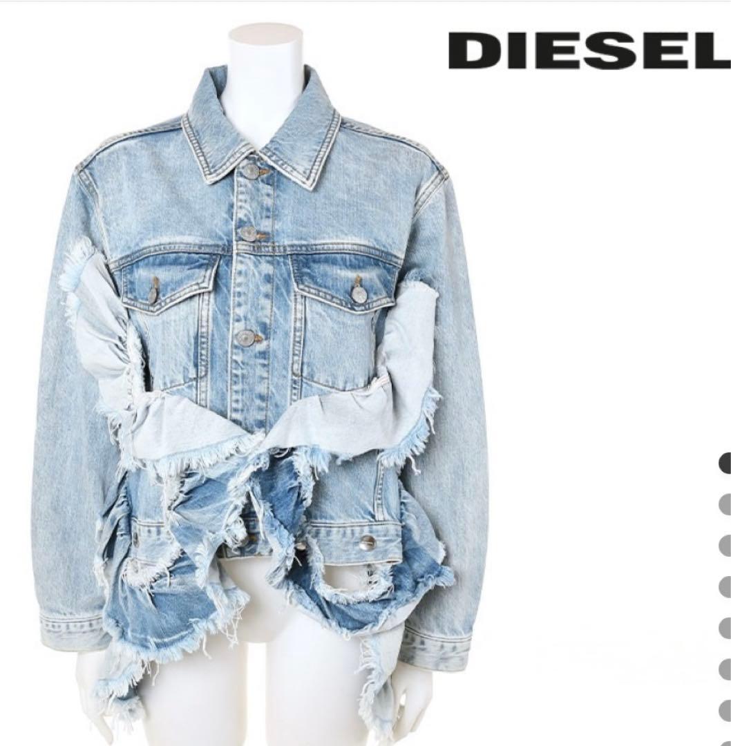 DIESEL ダメージデニムジャケット XS