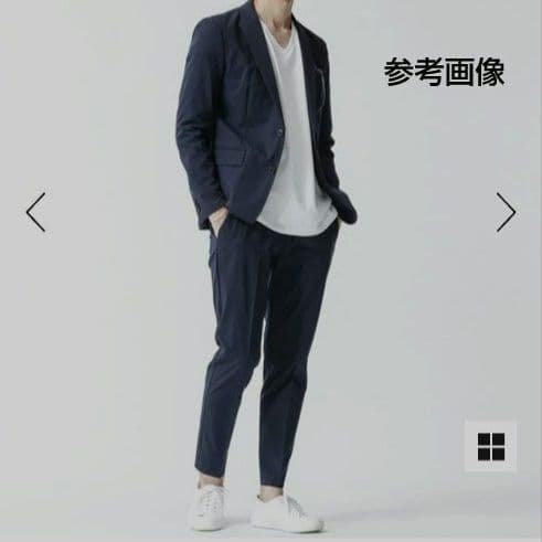 美品 ✨️ ナノユニバース ダメリーノ ストレッチセットアップ 紺 XL