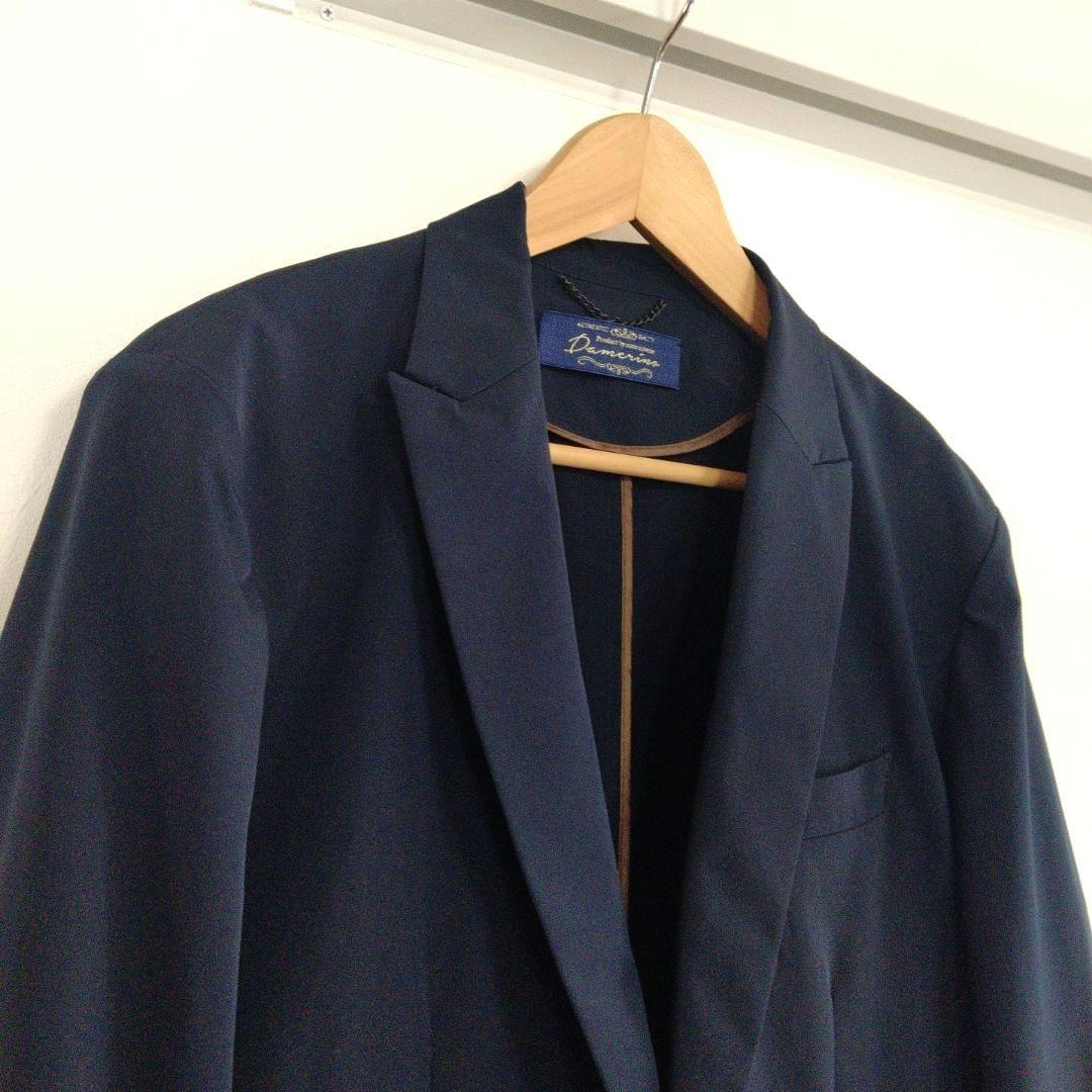 美品 ✨️ ナノユニバース ダメリーノ ストレッチセットアップ 紺 XL