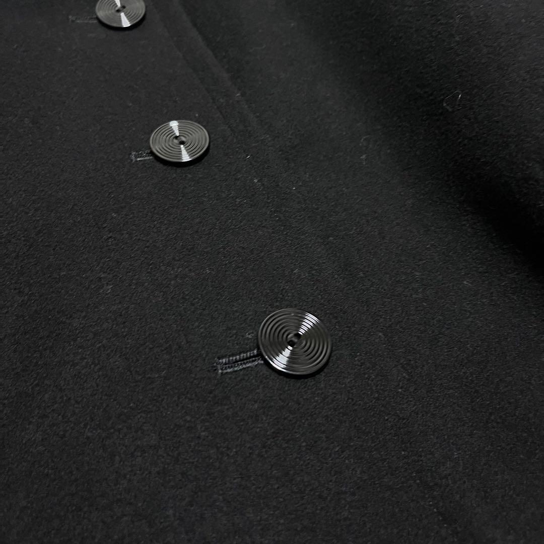 イヴ サン ローラン　ウール　マオカラー　チャイナ　ジャケット　ブラック　M