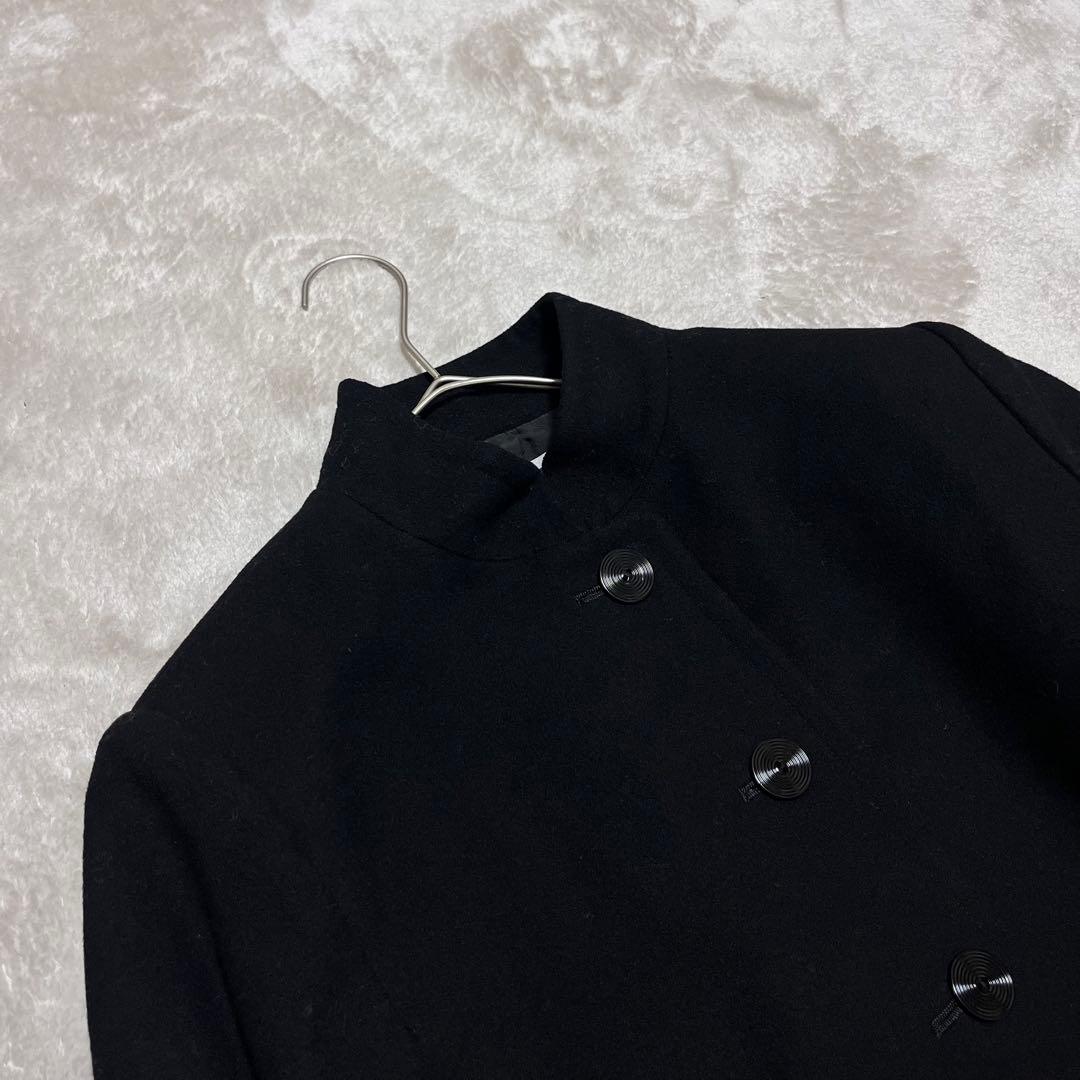 イヴ サン ローラン　ウール　マオカラー　チャイナ　ジャケット　ブラック　M