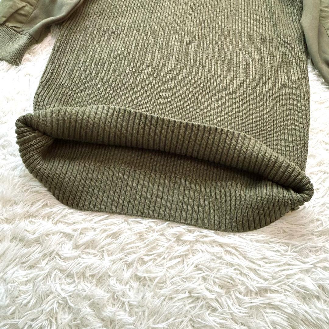 【極美品】DIESEL 2way 肩ジップ MA-1ドッキングニットワンピ