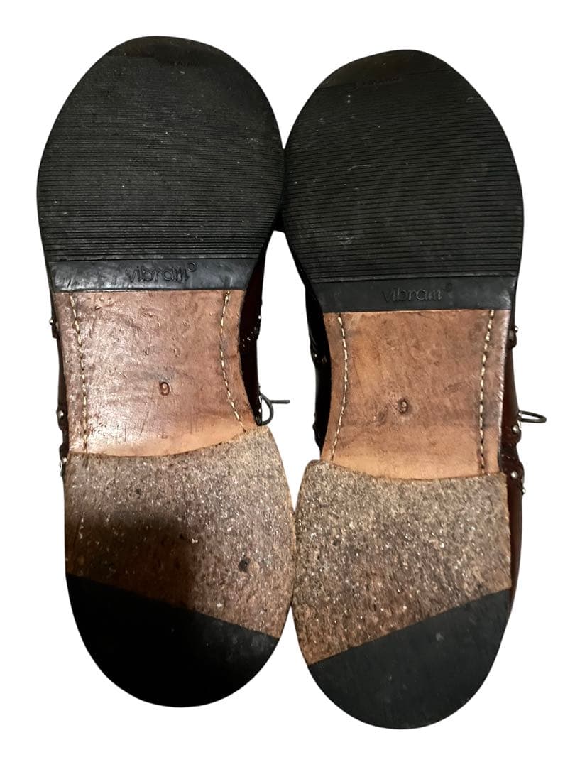 Needles ウイングチップ　スタッズ　ドレスシューズ