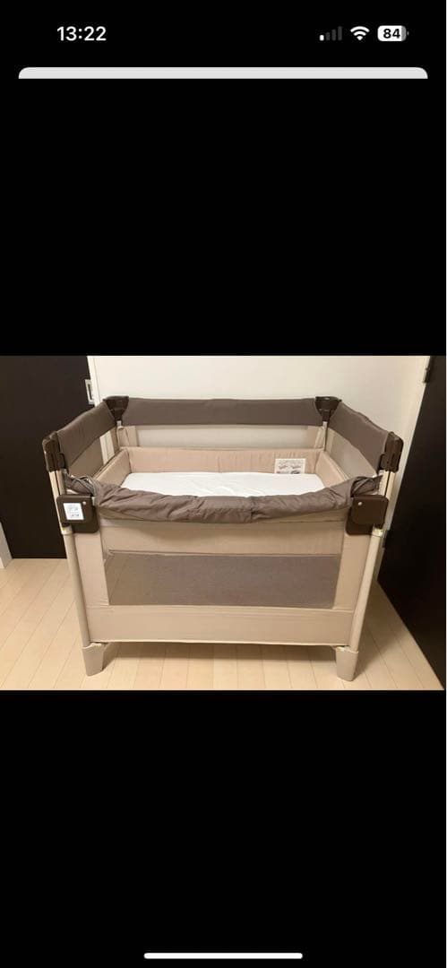 ココネルエアープラス　ベビーベッド折り畳み