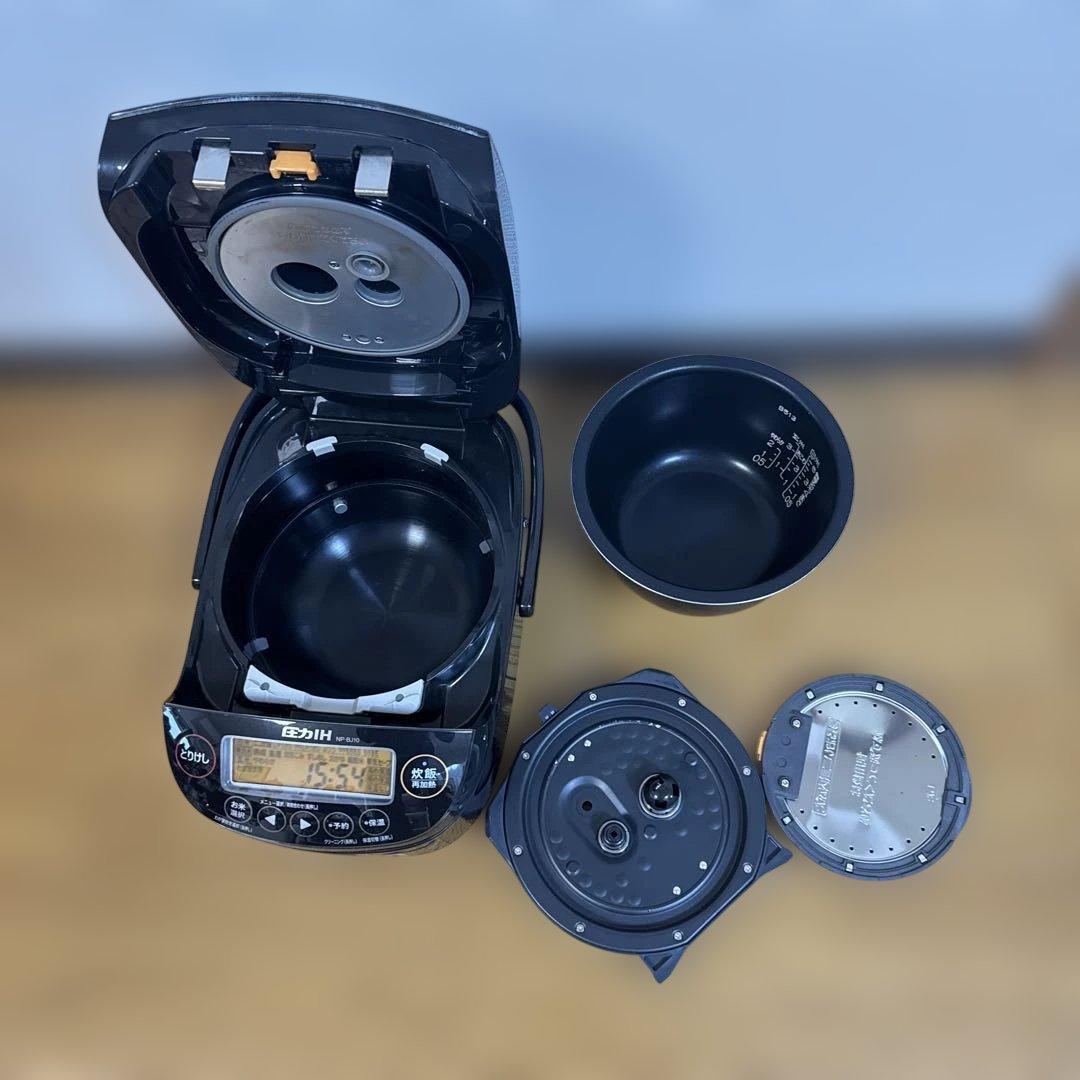 『美品 』象印 圧力IH 炊飯ジャー 炊飯器 5.5合 NP-BJ10