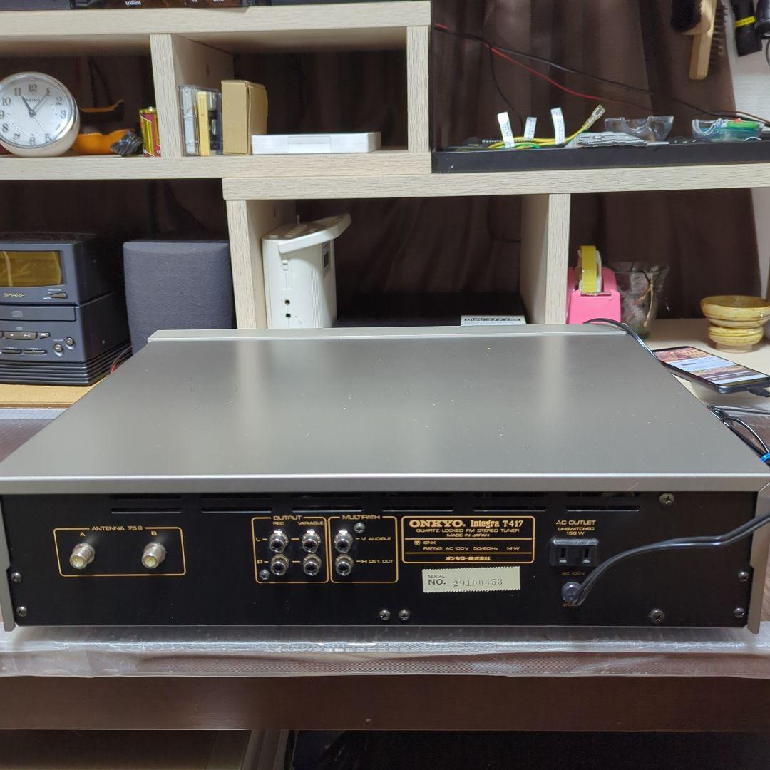 （昭和レトロ 完動 超美品）ONKYO Integra T-417