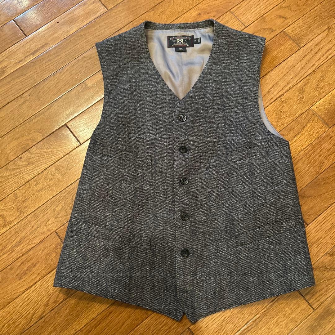 ダブルアールエル　　ツイードジレ　　ポロラルフローレン