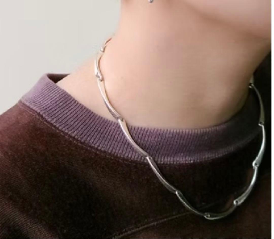 eat bold wavy necklace Sサイズ