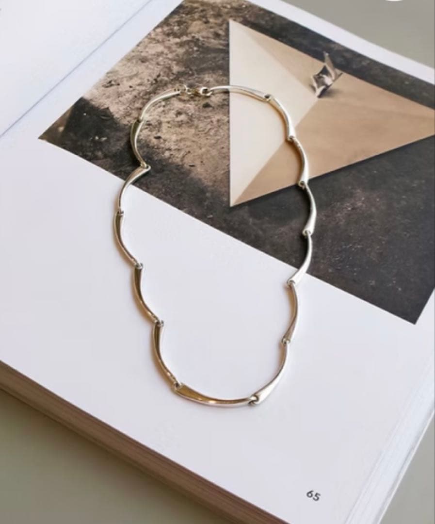 eat bold wavy necklace Sサイズ