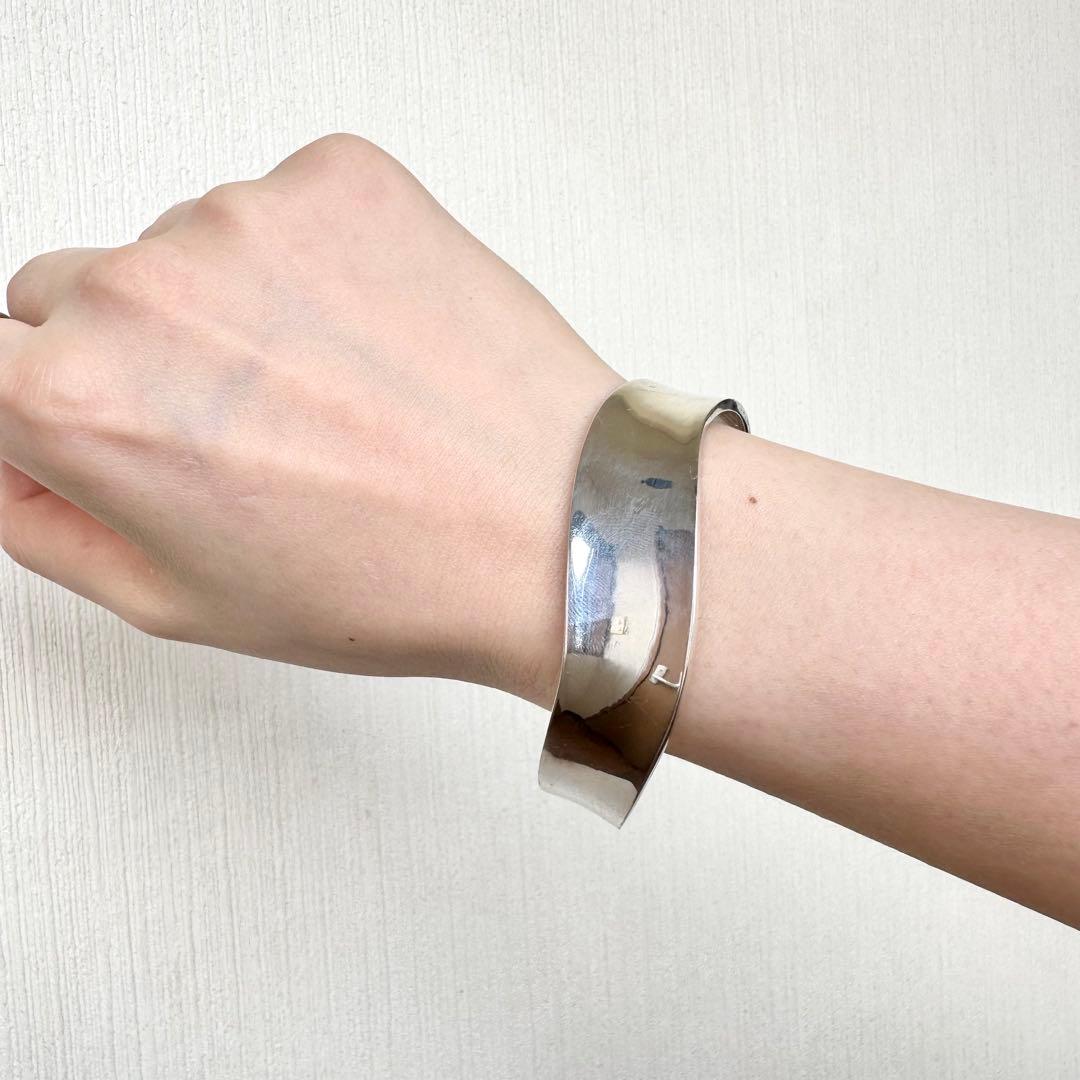ヴィンテージ！Silver Wavy Cuff ブレスレット　#2