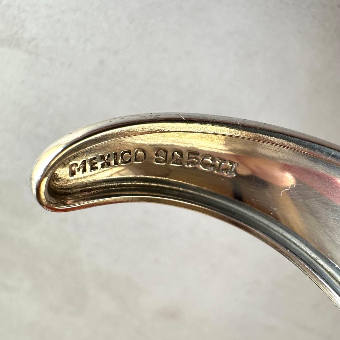 ヴィンテージ！Silver Wavy Cuff ブレスレット　#2