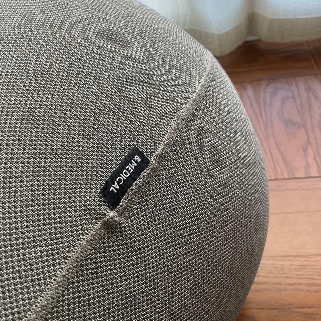 MALLOW Knit バランスボール グレー 45cm オーバル型