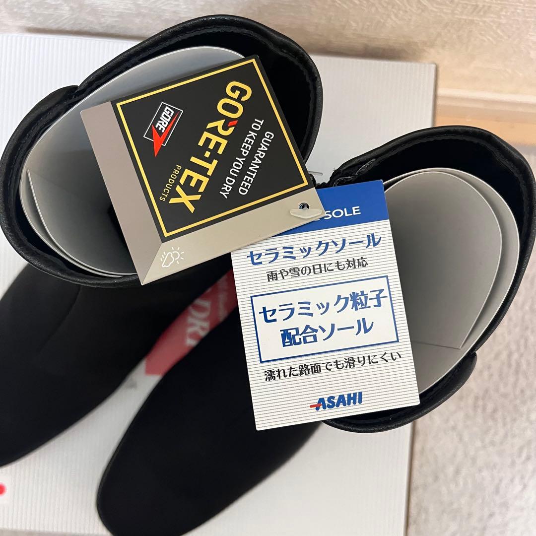 新品 トップドライ レインシューズ 防水 ゴアテックス レインブーツ 24 黒