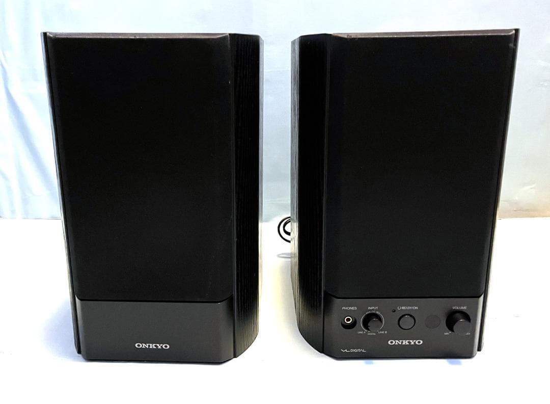 【動作OK 】パワード(アンプ内蔵)スピーカー　ONKYO　GX-500HD ②