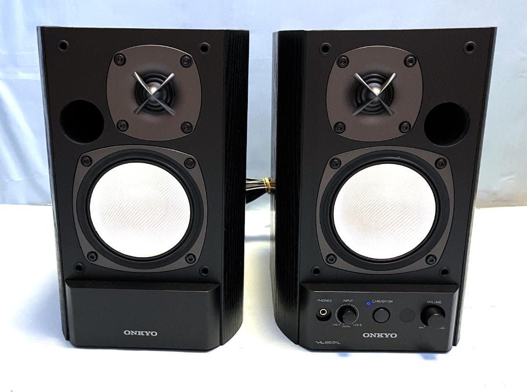 【動作OK 】パワード(アンプ内蔵)スピーカー　ONKYO　GX-500HD ②